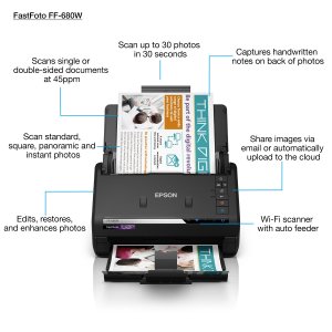 Epson FastFoto FF-680W Sheet-fed scanner 600 x 600 DPI A4 Black