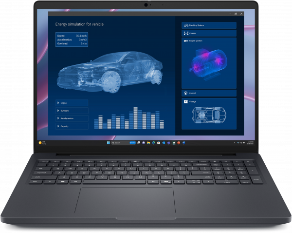 DELL Pro Max 16 MC16255 Copilot+ PC AMD Ryzen AI 7 PRO PRO 350 Mobile workstation 40.6 cm (16") Full HD+ 32 GB LPDDR5x-SDRAM 512 GB SSD NVIDIA RTX PRO 500 Blackwell Wi-Fi 7 (802.11be) Windows 11 Pro UK English Black