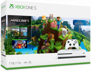 Microsoft Xbox One S + Minecraft 1000 GB Wi-Fi White