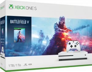 Microsoft Xbox One S + Battlefield V 1000 GB Wi-Fi White