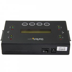 StarTech.com 1:1 Standalone Hard Drive and USB Flash Disk Duplicator and Eraser, USB Thumb Drive and SATA HDD/SSD Disk Cloner and Eraser, Hardrive Copier/Sanitizer/Wiper, LCD display, TAA