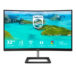 Philips E Line 325E1C/00 computer monitor 80 cm (31.5″) 2560 x 1440 pixels Quad HD LCD Black