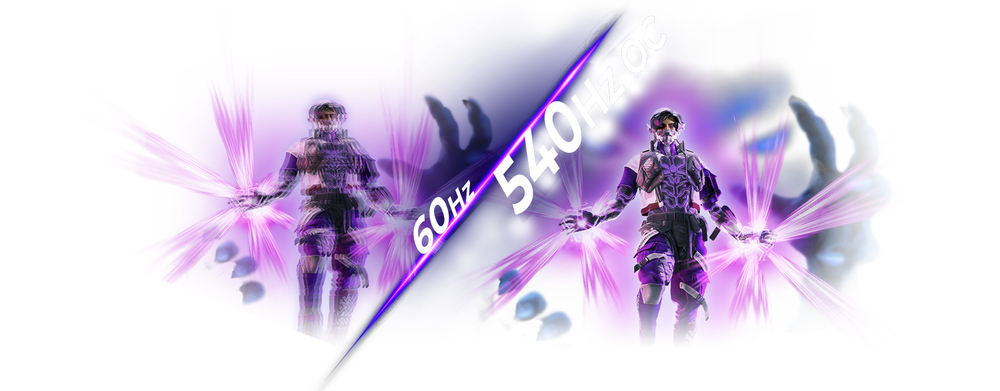 540Hz OC Refresh Rate