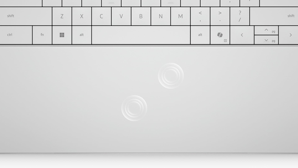 Seamless glass touchpad