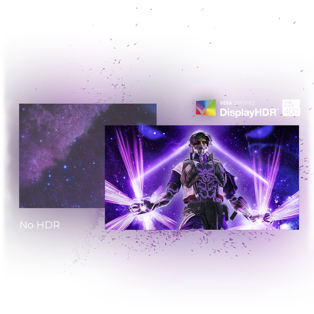 VESA CERTIFIED DISPLAYHDR™ TRUE BLACK 400