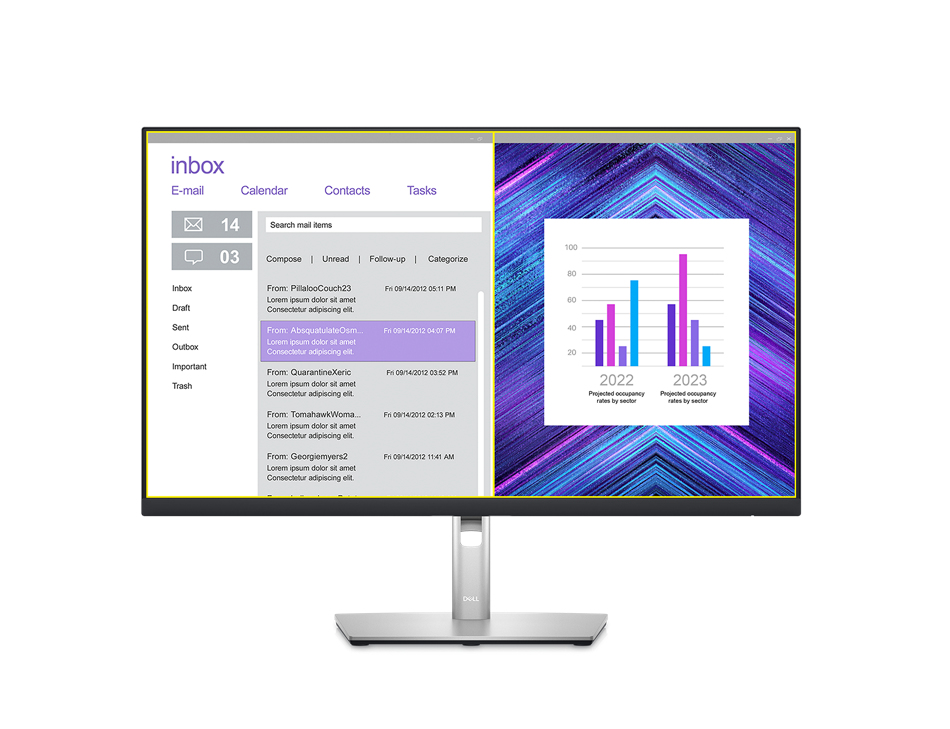 Advanced multitasking with Dell Display Manager